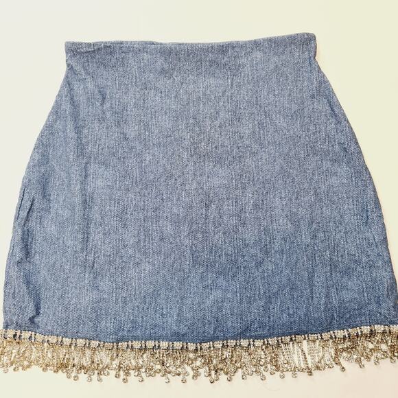 BEACH RIOT x REVOLVE Cassie Mini Skirt in Denim - Picture 7 of 9